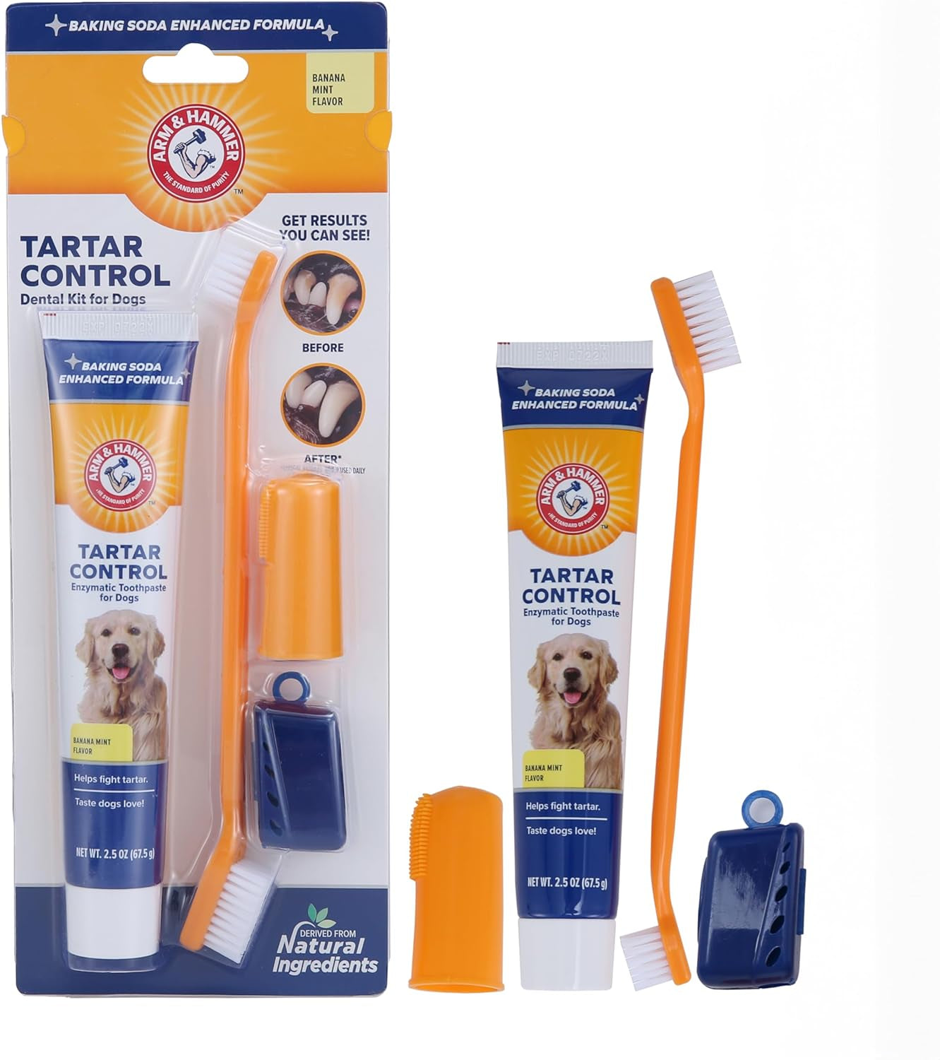 Pets Tartar Control Kit for Dogs- Reduces Plaque & Tartar Buildup 3-Piece Kit(Pack of 1)